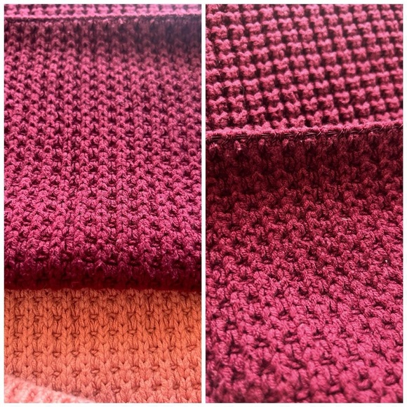 GUC Free People Park City Colorblock Sweater | Reversible Chunky Knit Turtleneck - Picture 7 of 10